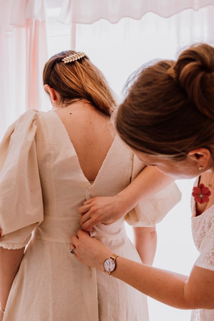 Le point soufflé-bobble de 5 brides (point noisette